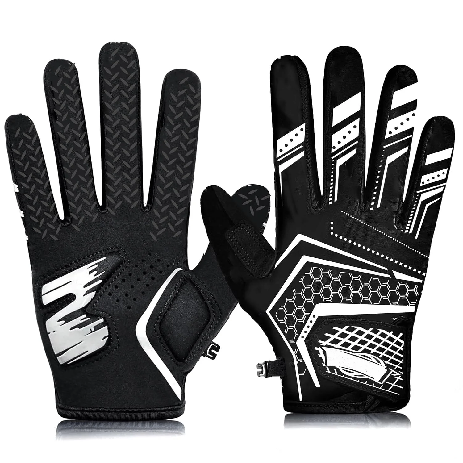 JASCOPRO-Baseball-Batting-Gloves-Tball-Softball-Batting-Gloves-Adult-XL-1-Pair-Black